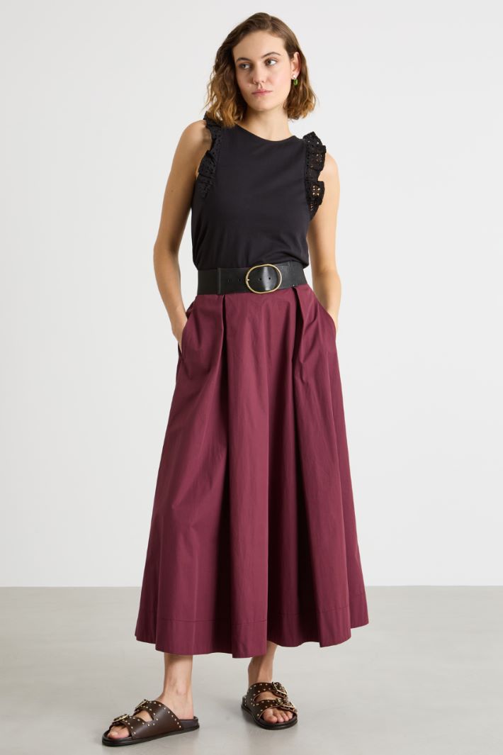 A-line poplin skirt Intrend