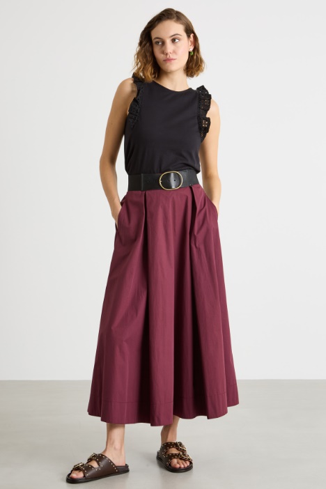 A-line poplin skirt Intrend