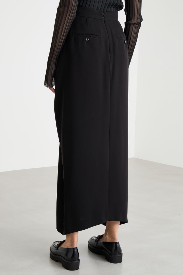 Long pleated cady skirt Intrend - 4
