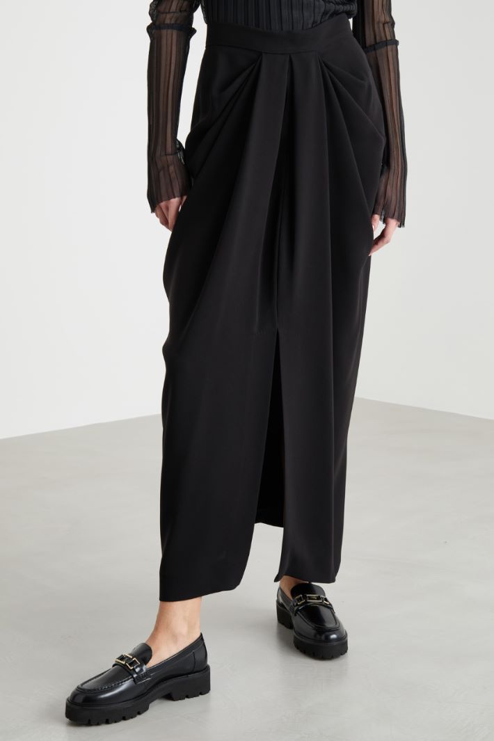 Long pleated cady skirt Intrend - 2
