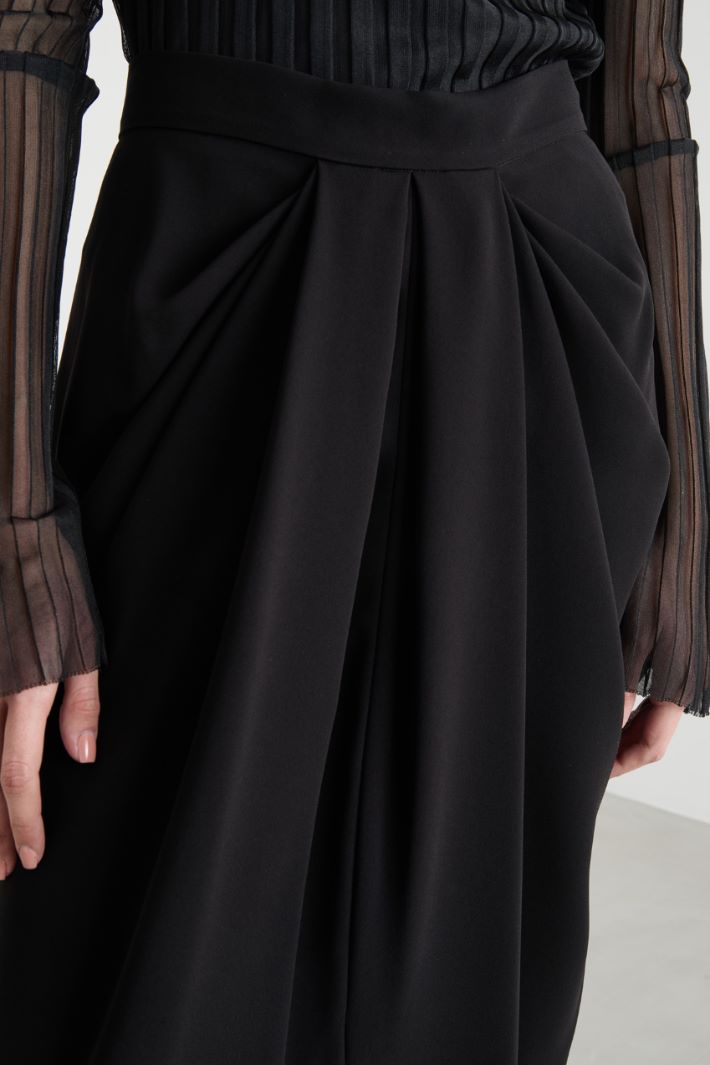 Long pleated cady skirt Intrend - 3