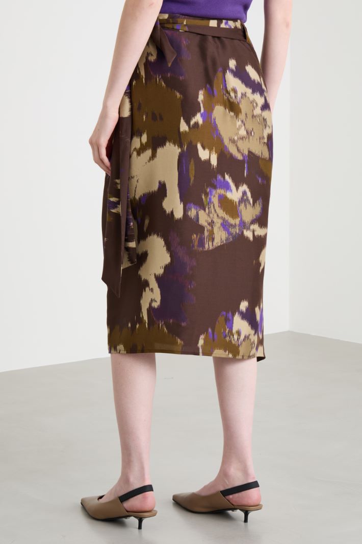 Gonna in shantung stampato Intrend - 4