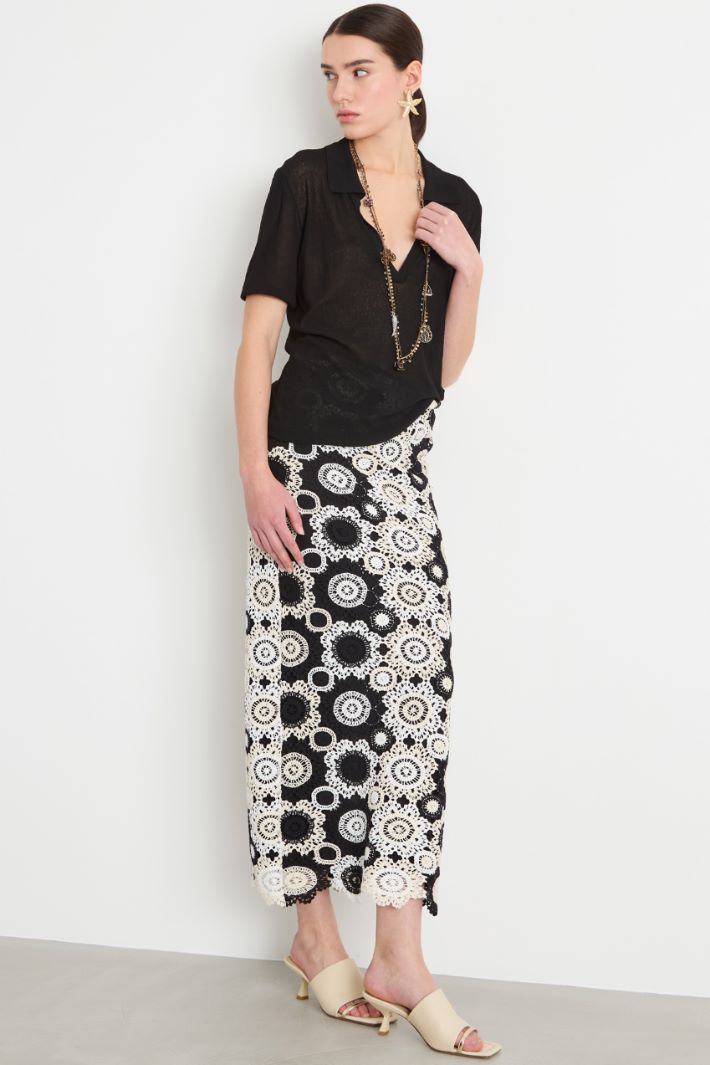 Macramé column skirt Intrend