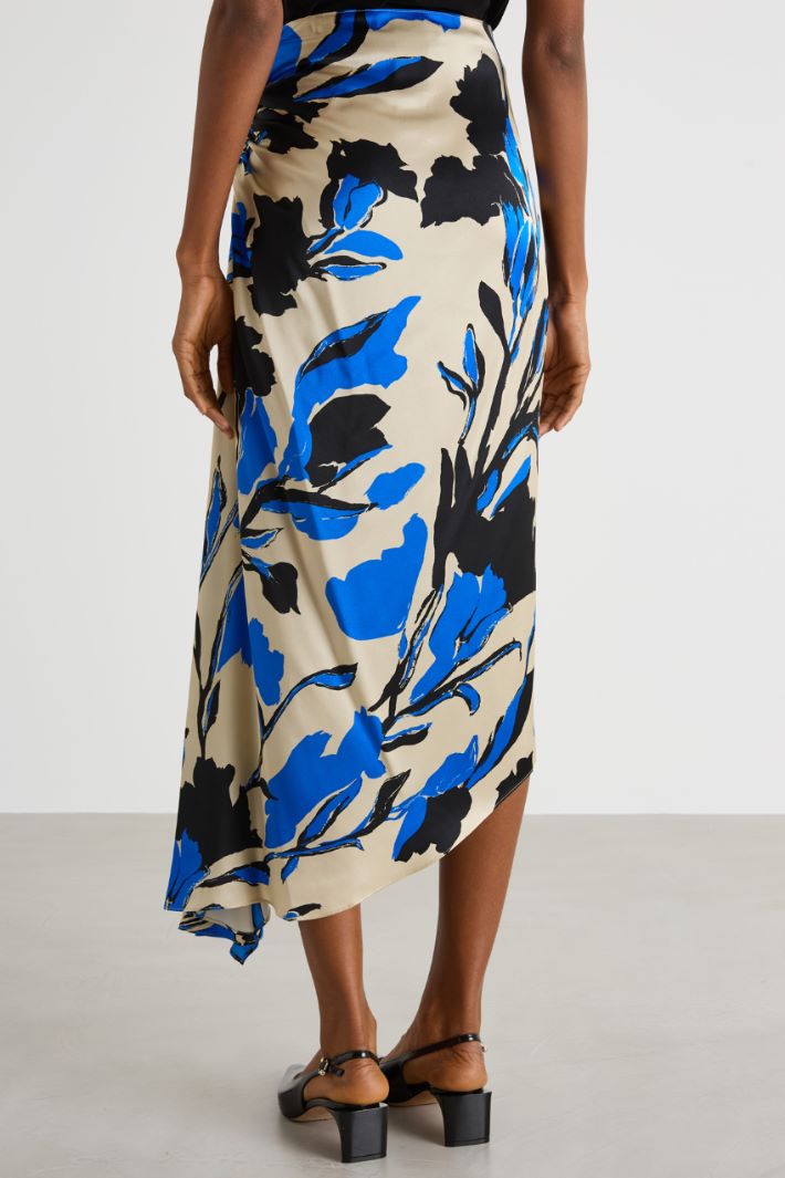 Asymmetric draped skirt Intrend - 4