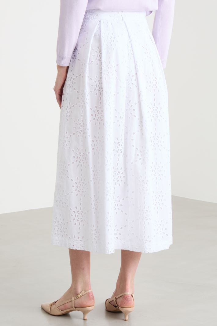 Broderie Anglaise Skirt Intrend - 4