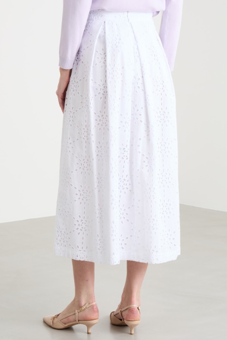 Gonna a ricami sangallo