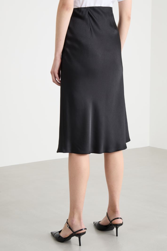 Satin midi skirt Intrend - 4