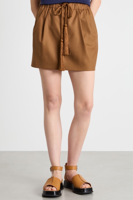 Minigonna con coulisse