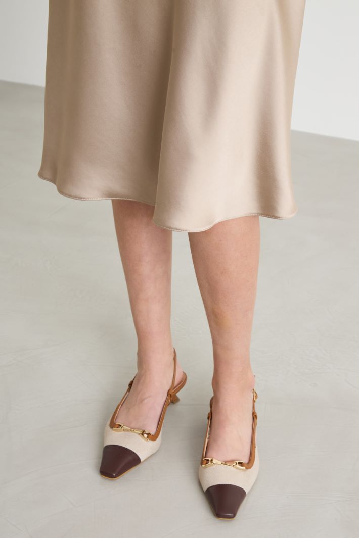 Satin midi skirt Intrend - 3