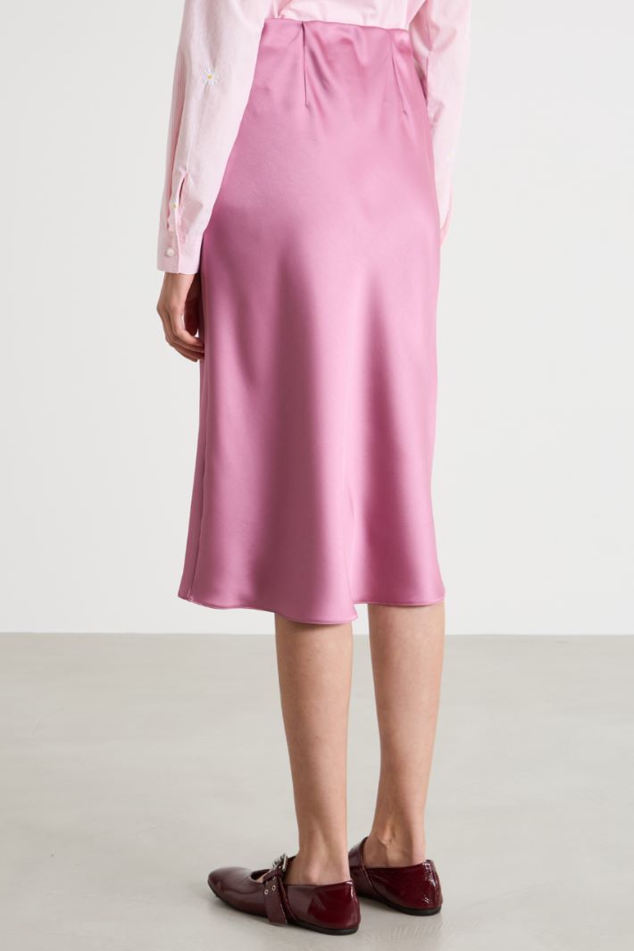Satin midi skirt Intrend - 4