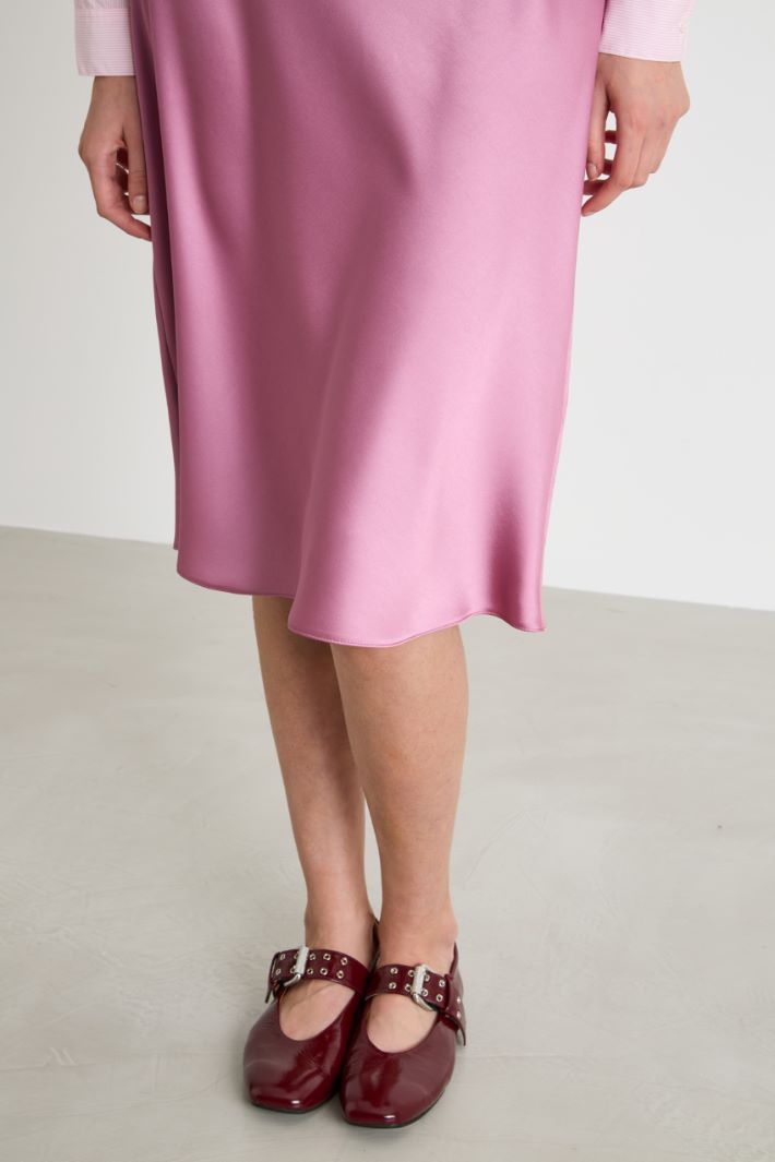 Satin midi skirt Intrend - 3