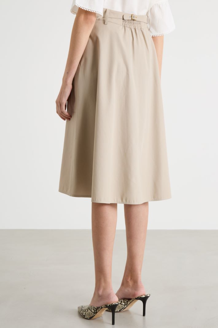 Twill midi skirt Intrend - 4