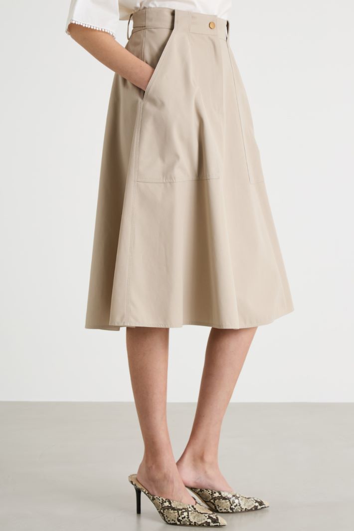 Twill midi skirt Intrend - 2
