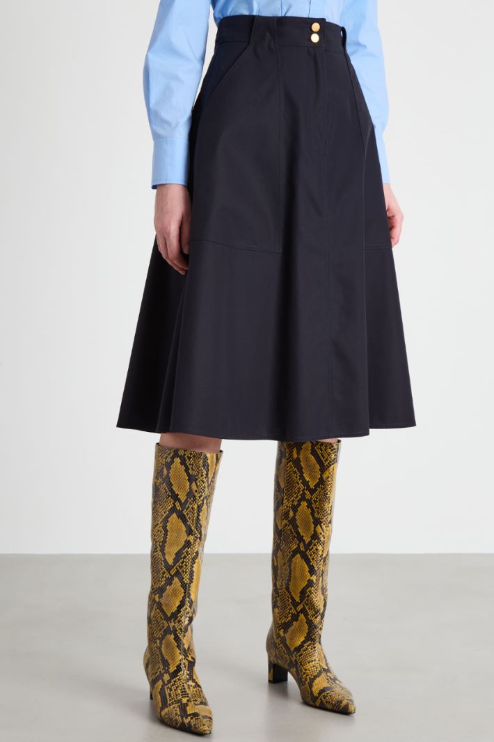 Gonna midi in twill Intrend - 2