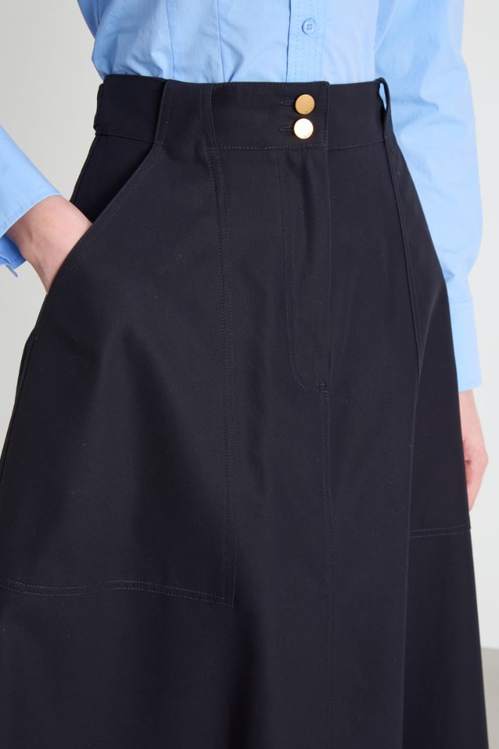 Gonna midi in twill Intrend - 3