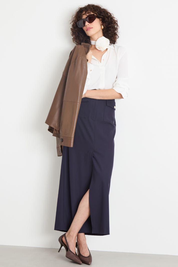 Twill column skirt Intrend