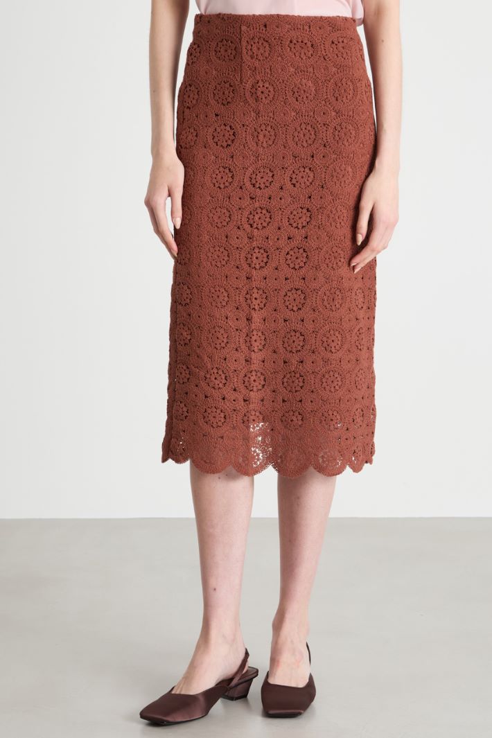 Macramé pencil skirt Intrend - 2