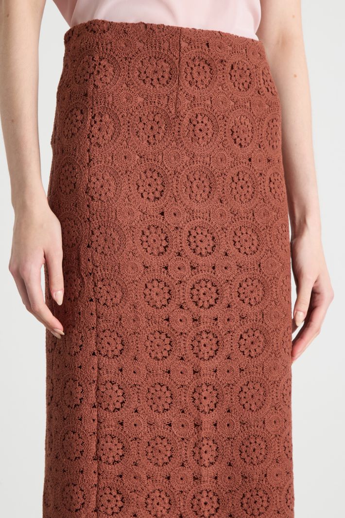 Macramé pencil skirt Intrend - 3