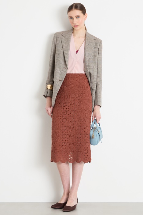 Macramé pencil skirt Intrend