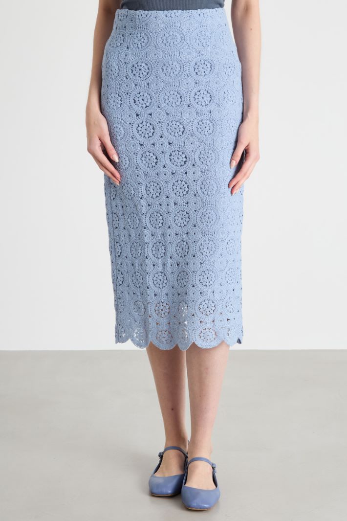 Macramé pencil skirt Intrend - 2