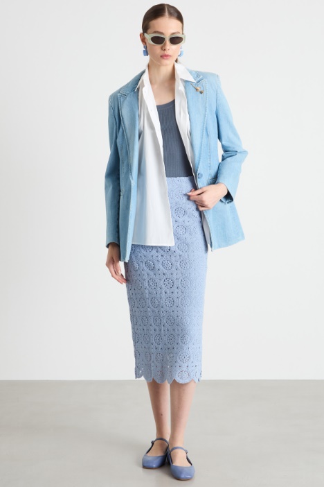 Macramé pencil skirt Intrend