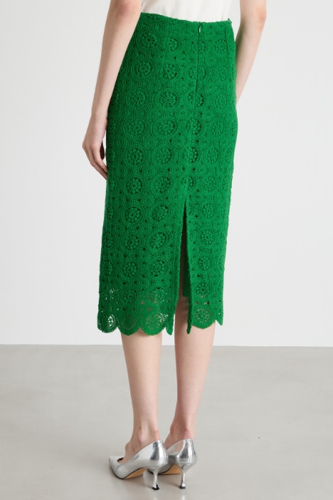 Gonna a tubino in macramé