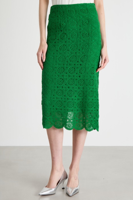 Gonna a tubino in macramé