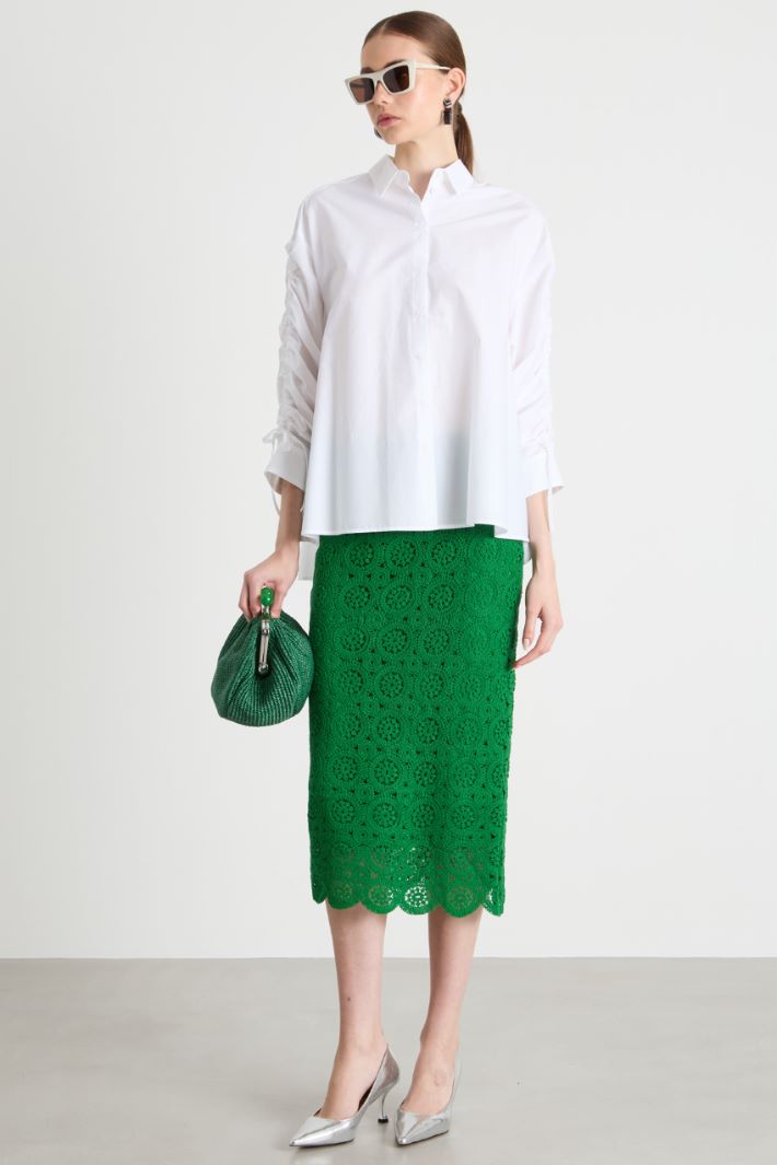 Macramé pencil skirt Intrend