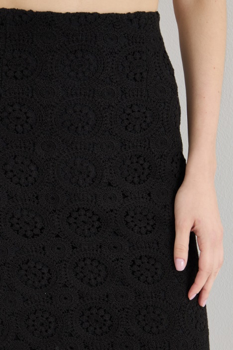 Gonna a tubino in macramé