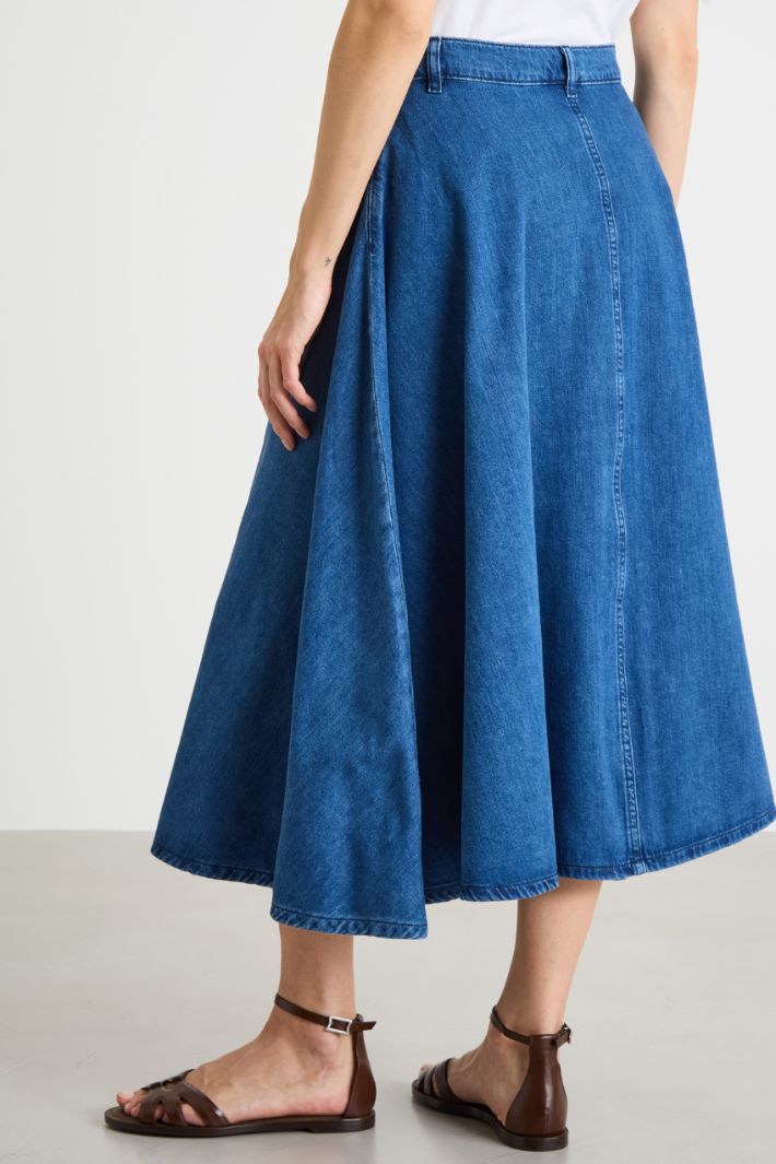 A-line denim skirt Intrend - 4