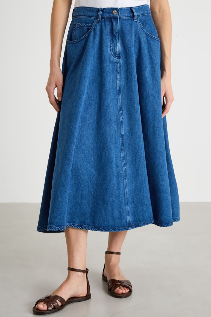 A-line denim skirt Intrend - 2