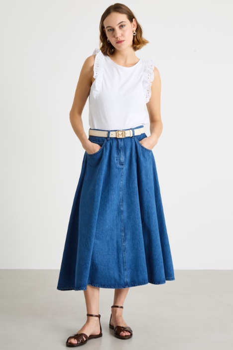 A-line denim skirt Intrend