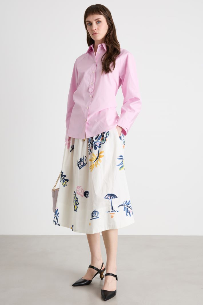 
Gonna midi con coulisse in vita Intrend