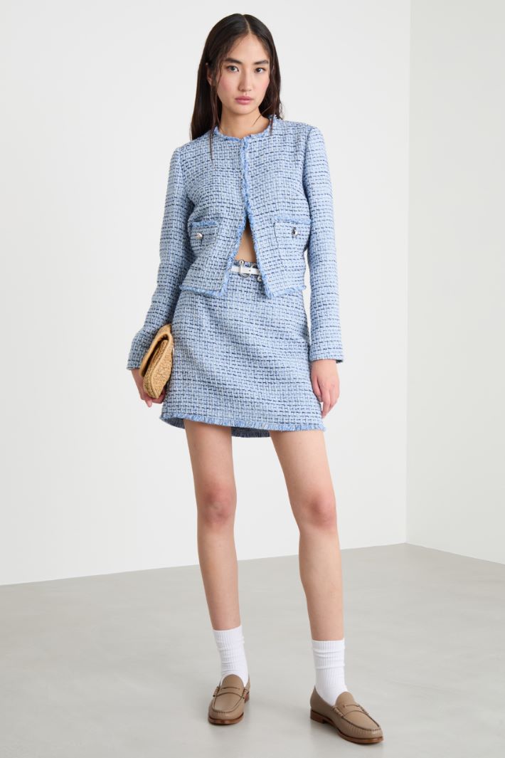 Natté miniskirt Intrend