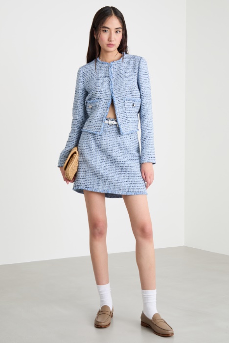 Natté miniskirt Intrend