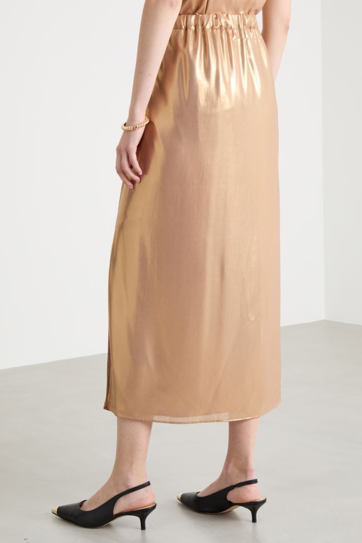 Gonna in georgette laminata Intrend - 4