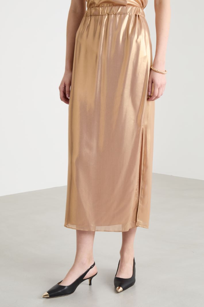 Gonna in georgette laminata Intrend - 2