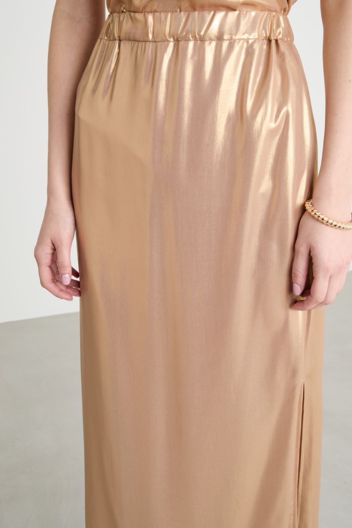 Gonna in georgette laminata Intrend - 3