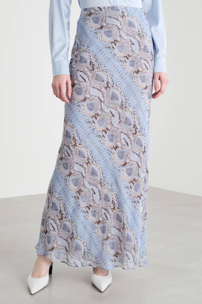 Animal print georgette skirt Intrend - 2