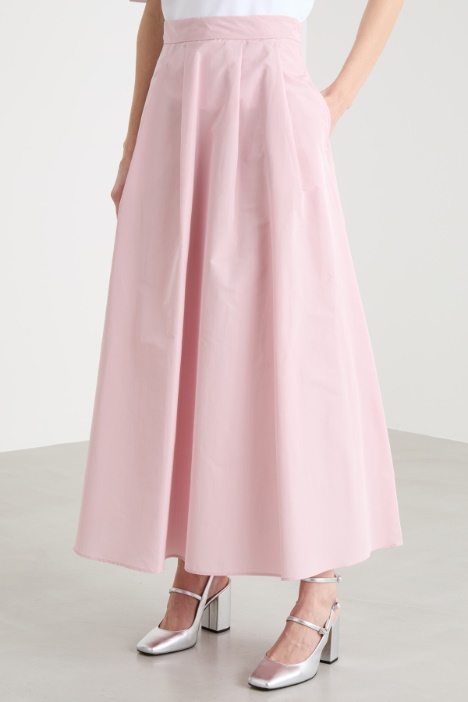 Gonna in taffetà tecnico