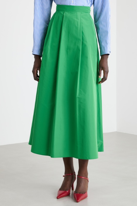 Gonna in taffetà tecnico