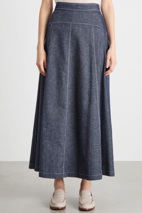 Gonna svasata in twill