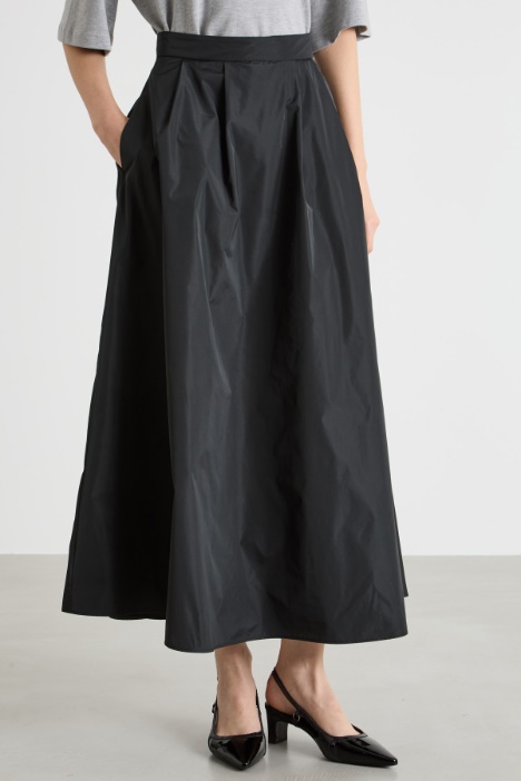 Gonna in taffetà tecnico