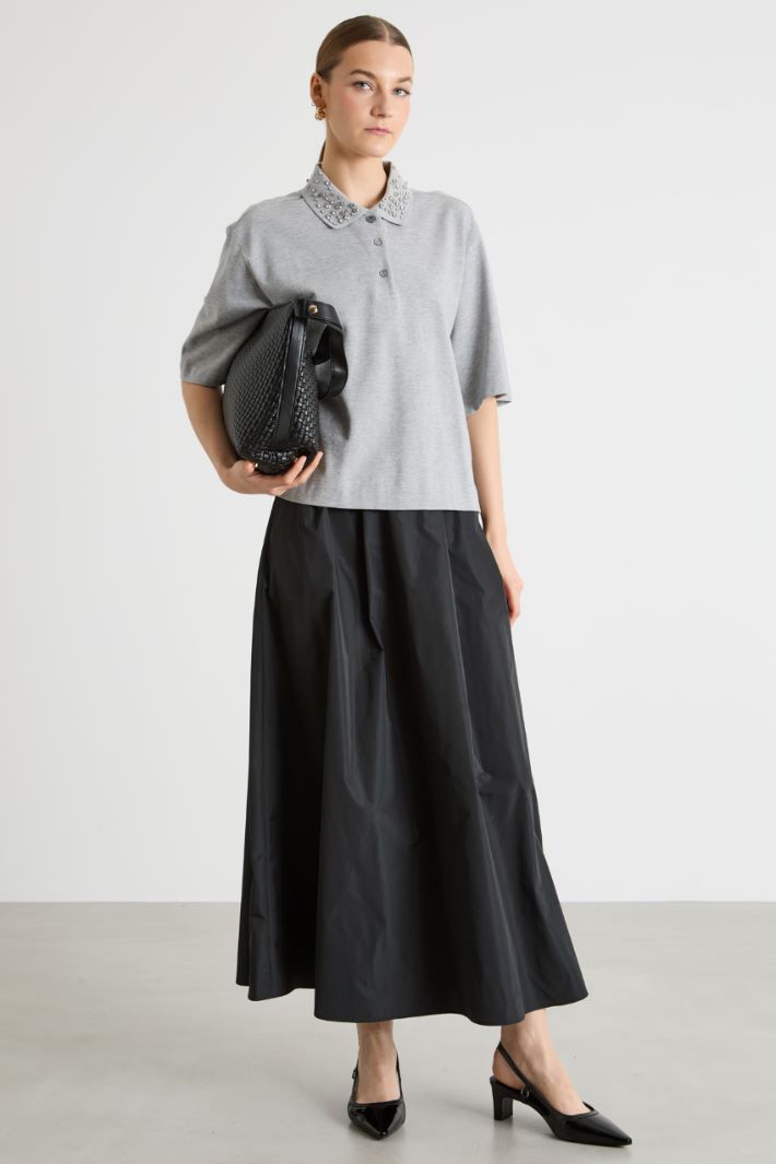 Technical Taffeta Skirt Intrend