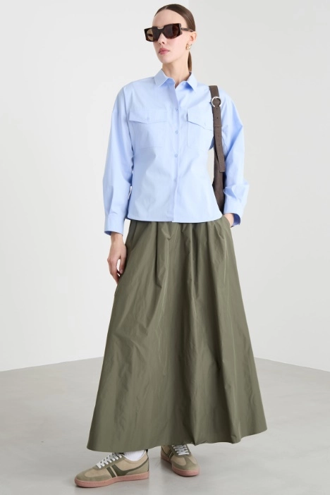 Technical Taffeta Skirt - Intrend