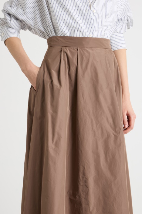 Gonna in taffetà tecnico