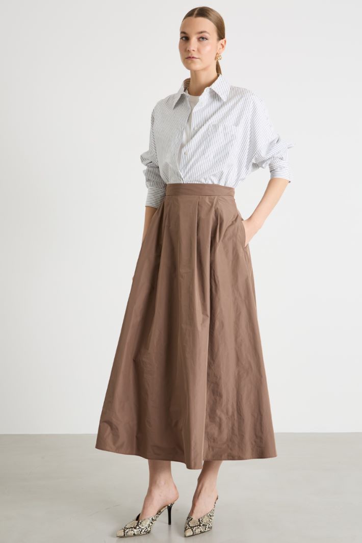 Technical Taffeta Skirt Intrend