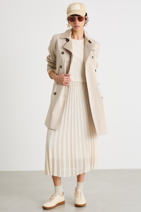 Long sunray-pleated skirt Intrend