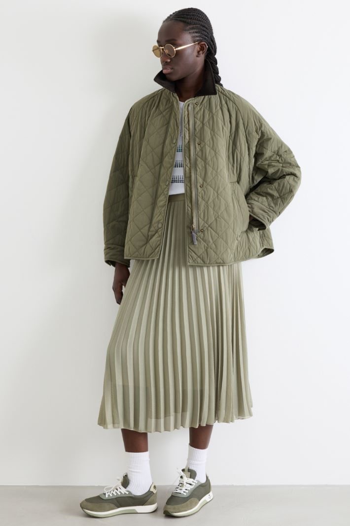 Long sunray-pleated skirt Intrend