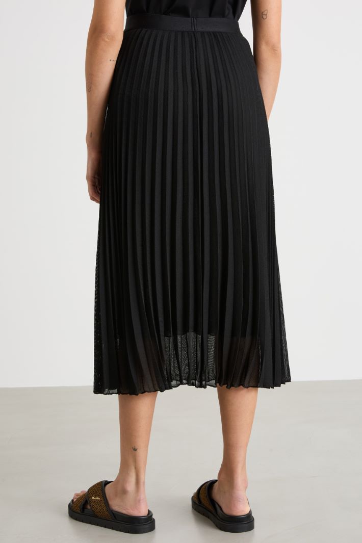 Long sunray-pleated skirt Intrend - 4